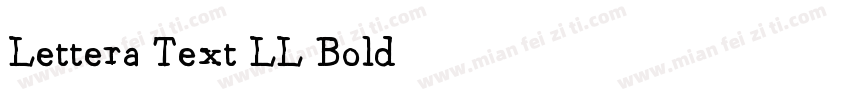 Lettera Text LL Bold字体转换